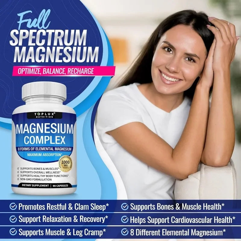 8-en-1 Complejo De Magnesio